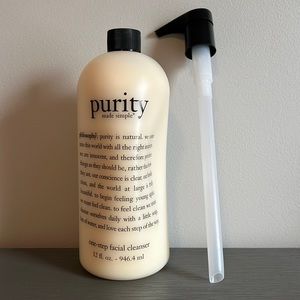 purity made simple. one-step facial cleanser.